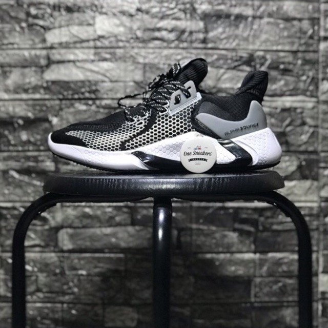 Adidas alphabounce instinct deals black white