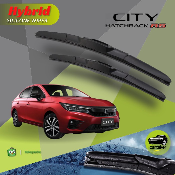 Jual Wifer Frameless Hybrid Honda City Hatchback Silicon Karet Wiper