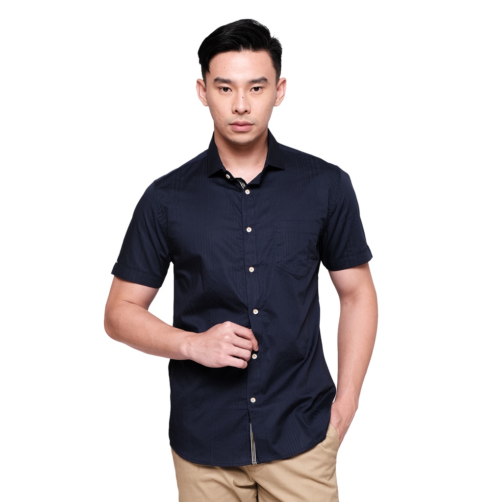 Cole Dobby Tex Kemeja Lengan Pendek Pria main image 1