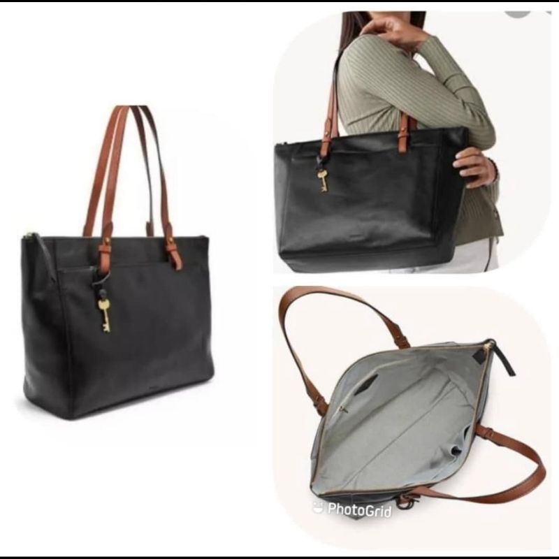 Fossil rachel tote black hotsell