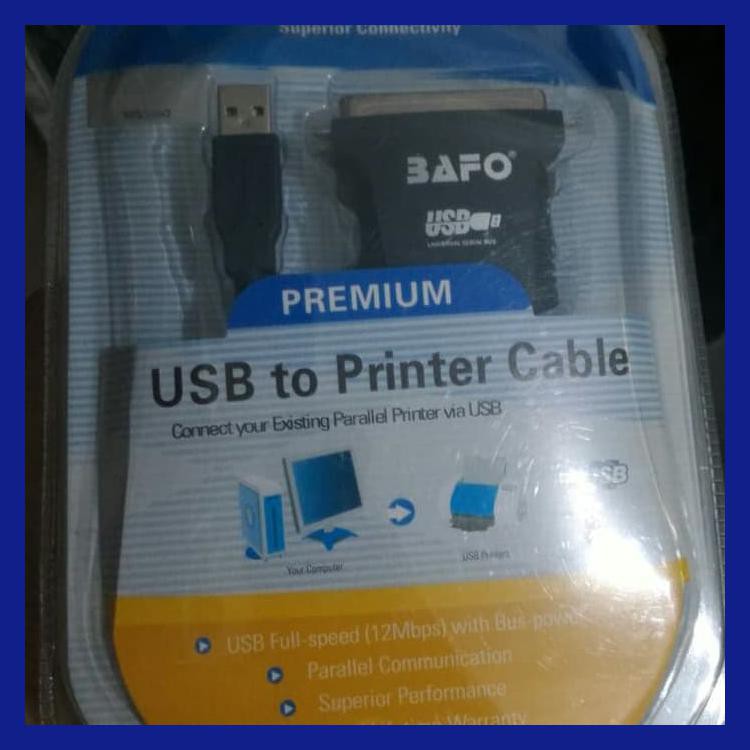 Jual Kabel Converter Bafo Premium Original Usb To Lpt Parallel Printer Shopee Indonesia