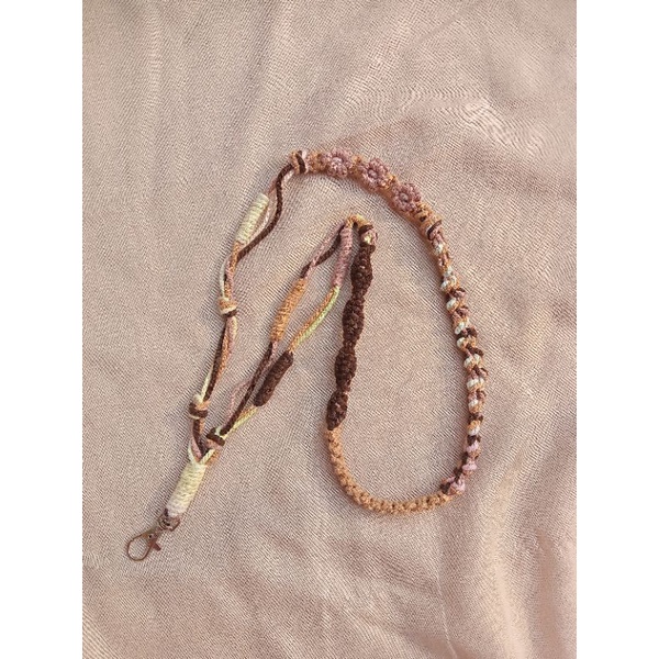 Jual Colorblock Macrame Lanyard/Tali Id Card | Shopee Indonesia