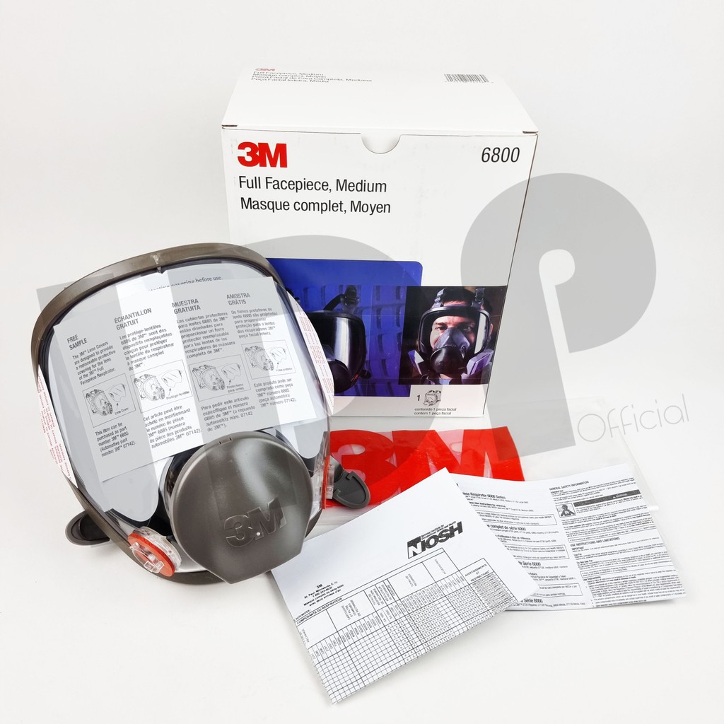 Jual 3M 6800 Reusable Full Face Mask Respirator Medium | Shopee Indonesia