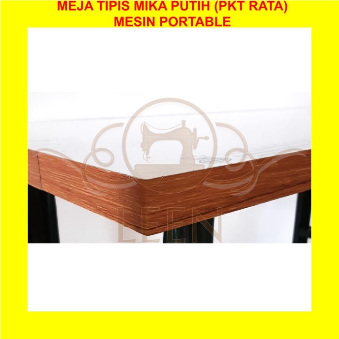 Jual Meja Tipis MIKA PUTIH PKT Rata Mesin Jahit Portable Meteran LEEN ...