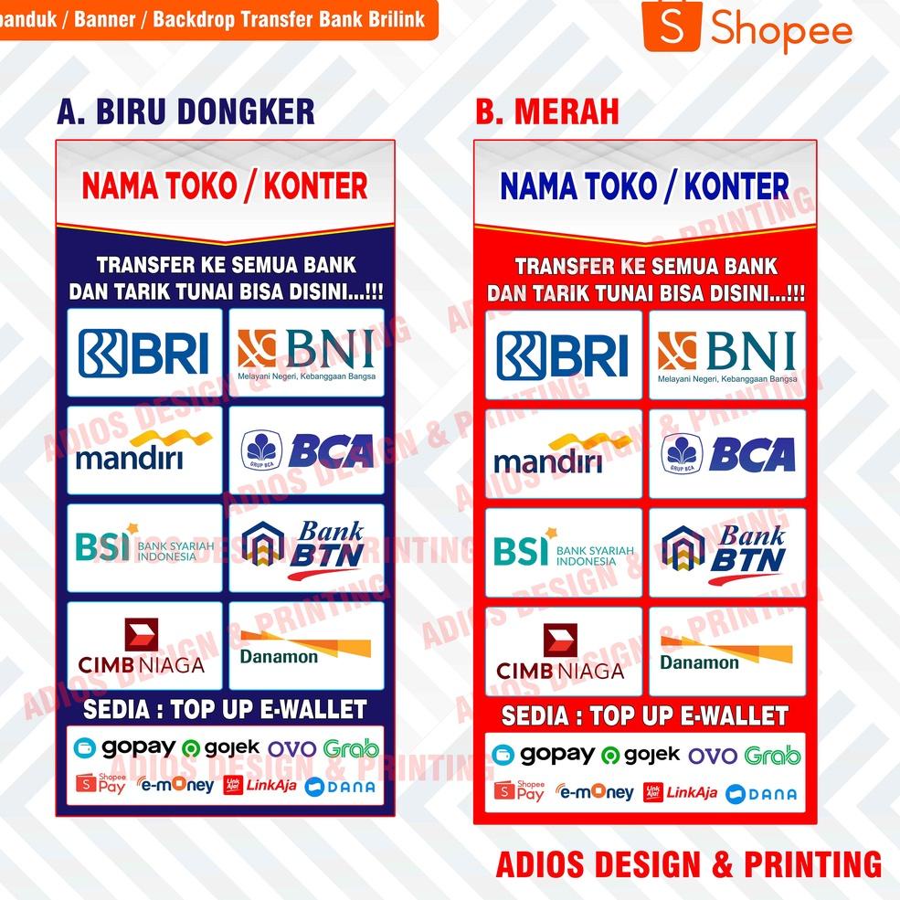 Jual 3.3 SUPER PROMO Cetak Spanduk Banner Transfer Bank Agen Brilink ...