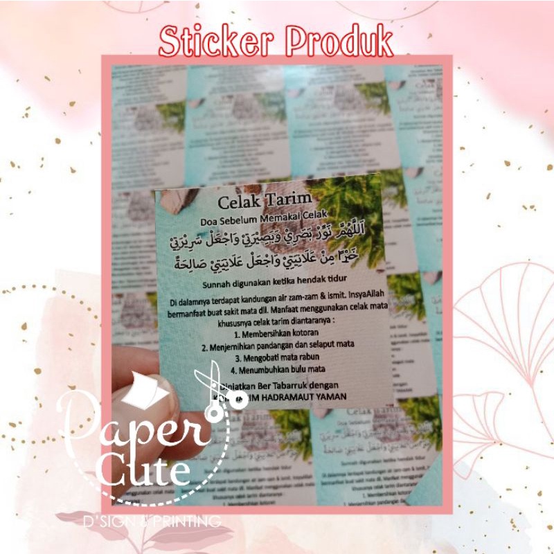 Jual Sticker Celak Tarim / Sticker Tuffah / Sticker Produk | Shopee ...