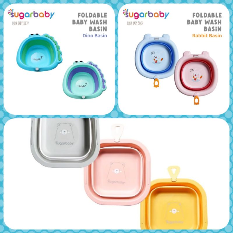 Jual Sugarbaby Foldable Baby Wash Basin/Baskom Lipat Bayi | Shopee ...