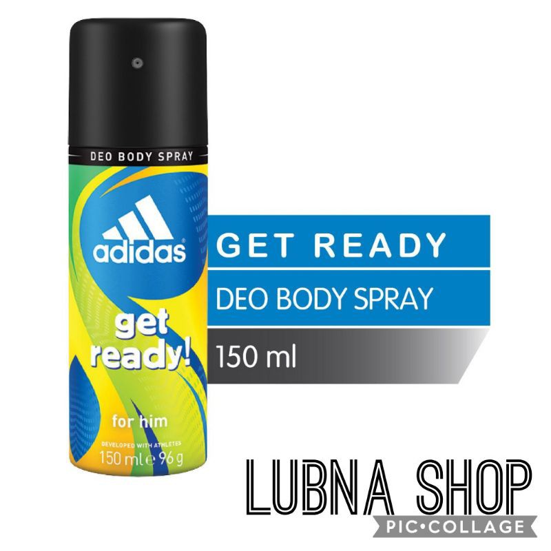 Jual Adidas Deo Body Spray Get Ready 150ml Shopee Indonesia
