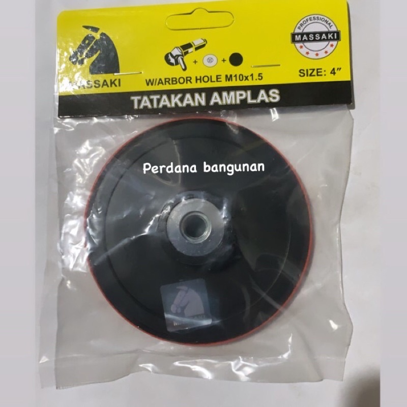 Jual Tapak Amplas Velcro Massaki Red Tatakan Kertas Pasir Tempel Shopee Indonesia