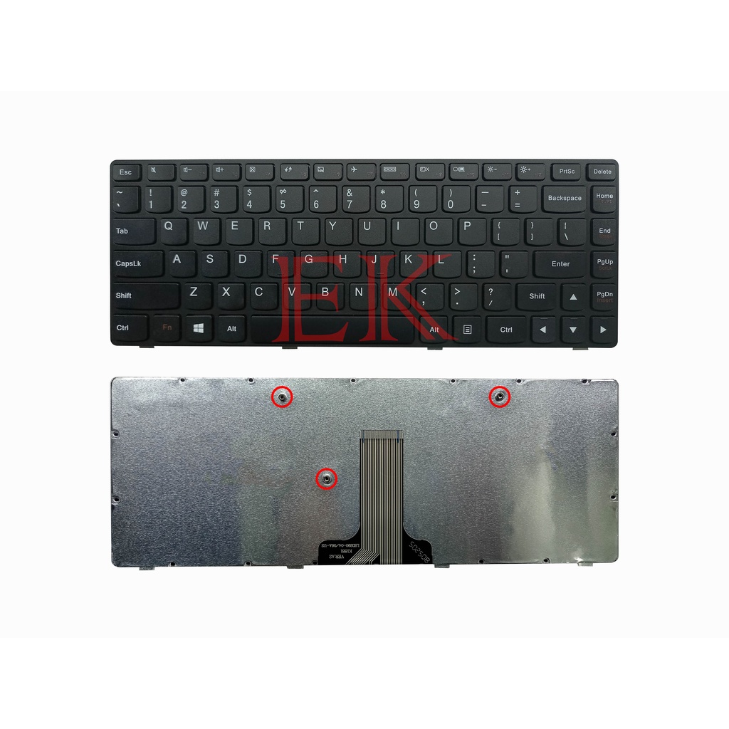 Jual Keyboard Laptop Lenovo G400 G405 Series Hitam | Shopee Indonesia