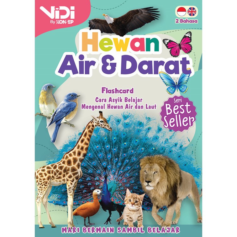 Jual VIDI FLASHCARD HEWAN AIR & DARAT FLASH CARD MAINAN EDUKASI MAENAN ...