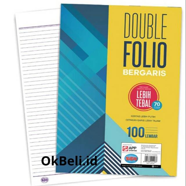 Jual Kertas Double Folio Bergaris 70 Gr Isi 100 Lembar Shopee Indonesia