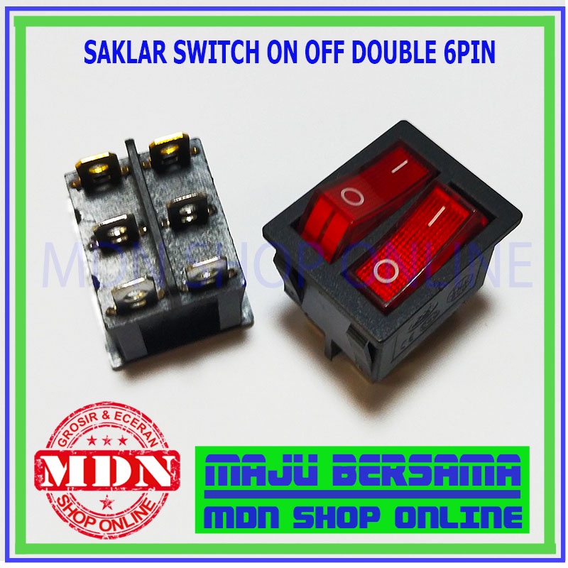 Jual Saklar switch on off double lampu 220v | Shopee Indonesia