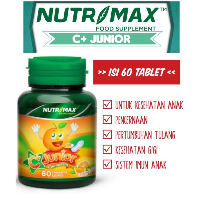 Jual Vitamin C Anak, Multivitamin Nutrimax C+ Junior Isi 60 Vit Anak