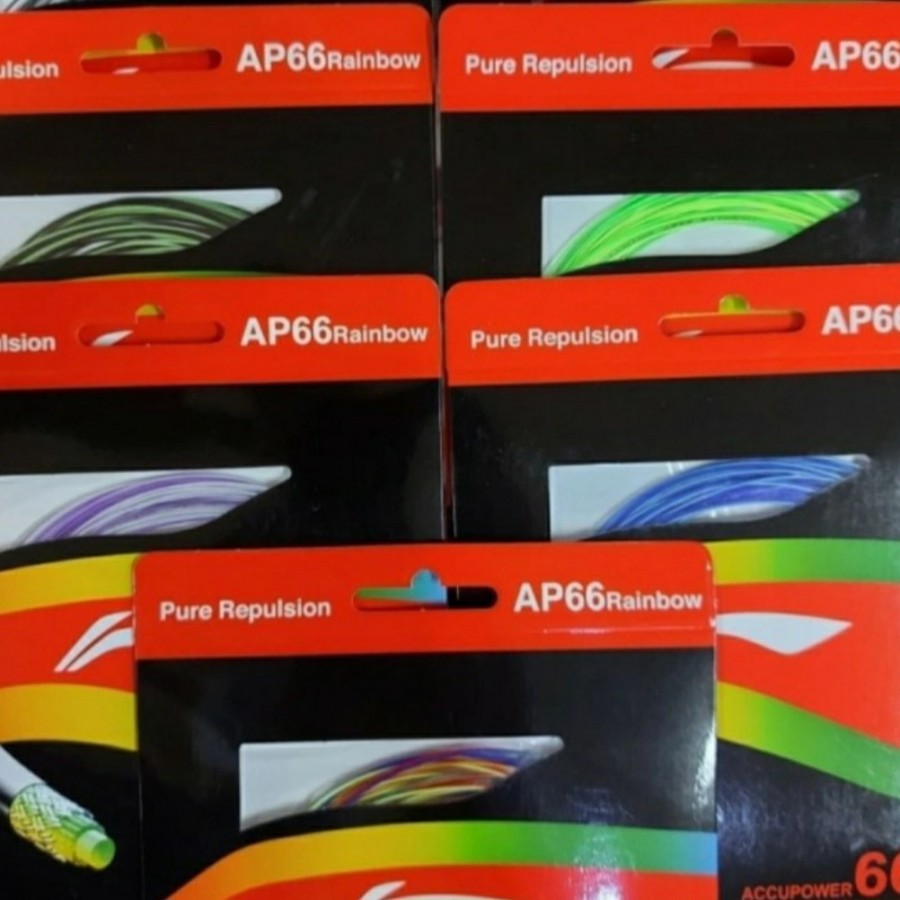 Jual NEW SENAR RAKET BADMINTON LINNING AP66 RAINBOW ORIGINAL | Shopee ...