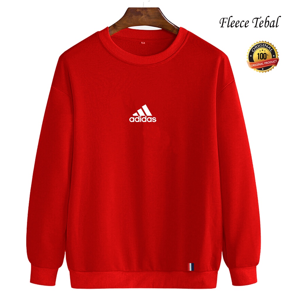 Sweater adidas merah clearance