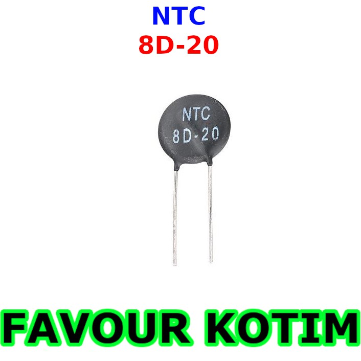 Jual NTC 8D20 8D20 THERMISTOR NEGATIVE TEMPERATURE COEFFICIENT FVKOTIM