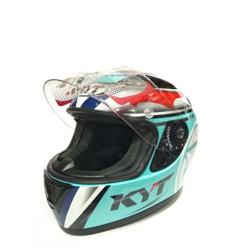 Jual Helm Full Face Kyt R Motif Aquamarine Sni Dot Murah Shopee