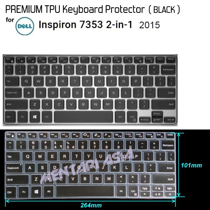 Jual Keyboard Protector DELL Inspiron 137353 2015 Premium BLACK