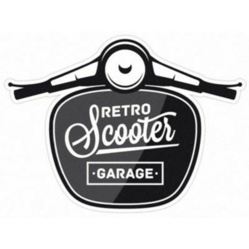 Jual sticker retro scooter, logo vespa Shopee Indonesia