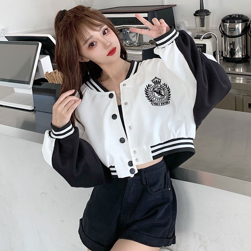 Shopee crop hot sale top jacket