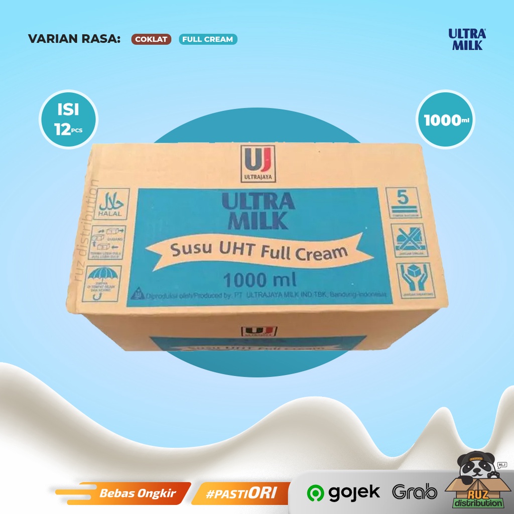 Jual Susu Ultra Milk 1000ml 1 Dus Isi 12pcs Ultra Milk 1 Liter Shopee Indonesia 8770