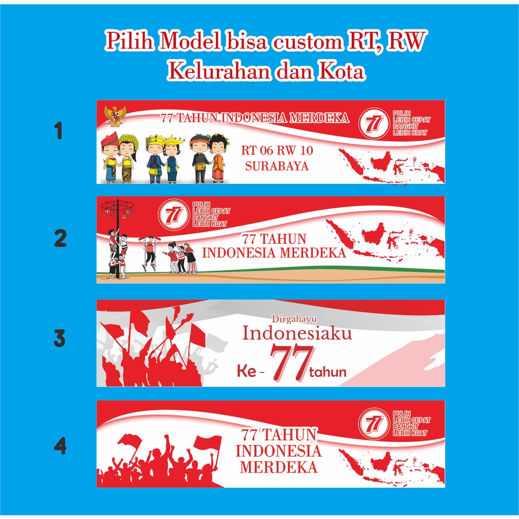 Jual label plastik indonesia merdeka ukuran 20x30, hadiah kemerdekaan ...
