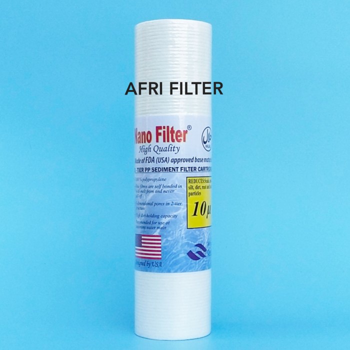 Jual Cartridge Filter Air Sediment 10 Nano Filter 10 Micron Shopee