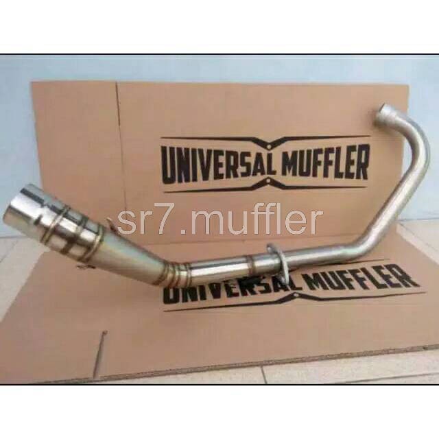 Jual Leher header pipa knalpot racing inlet 50 mm cb gl megapro mp mono ...