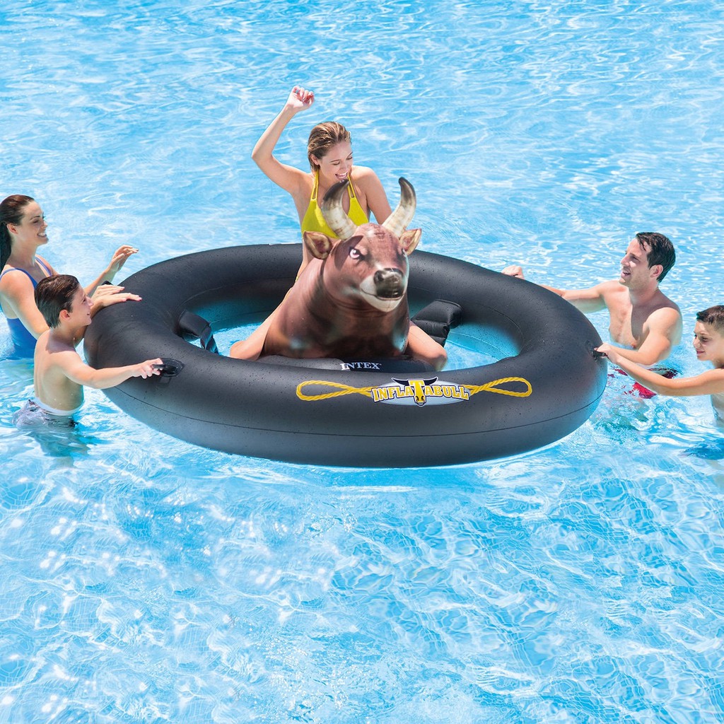 Jual INTEX 56280 Inflatabull / inflatable ride-on floatie / pelampung ...