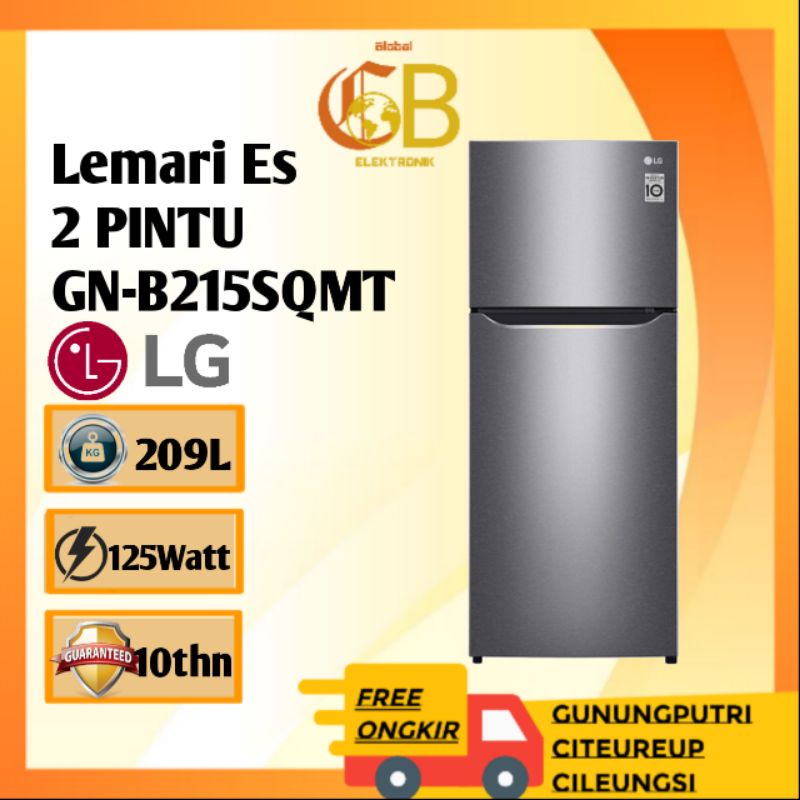 Jual KULKAS LG GN-B215SQMT/LEMARI ES 2 PINTU | Shopee Indonesia