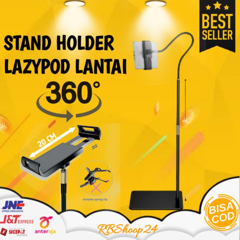 Jual Stand Holder Lazypod Lantai Dudukan Smartphone Handphone Hp Tablet Ipad Shopee Indonesia