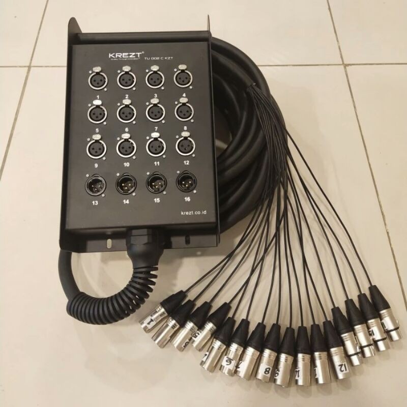 Jual Kabel Snake 16ch Lengkap + Stage Box Merek KREZT Panjang 15Meter ...