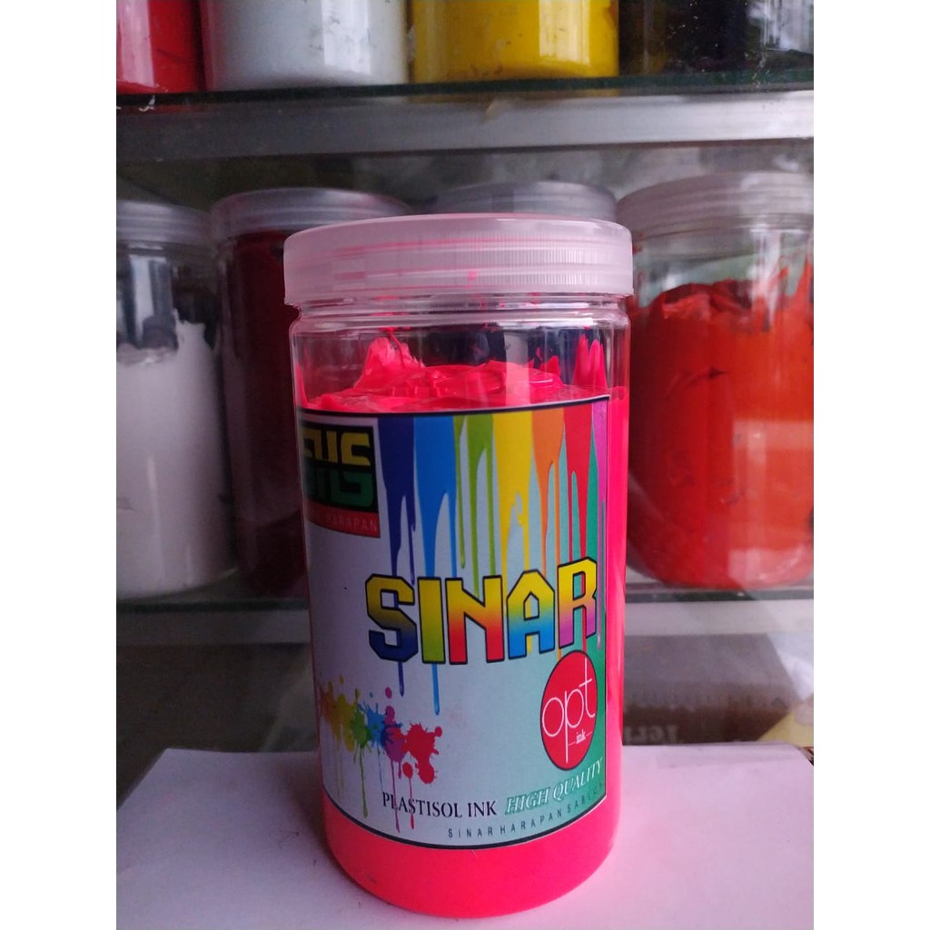 Jual Tinta plastisol flo pink SINAR HARAPAN SABLON kemasan 1 kg ...