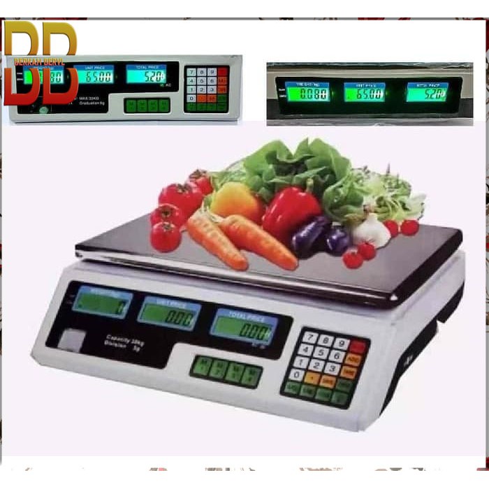 Jual Digital Computing Scale 30 kg Double Display | Shopee Indonesia