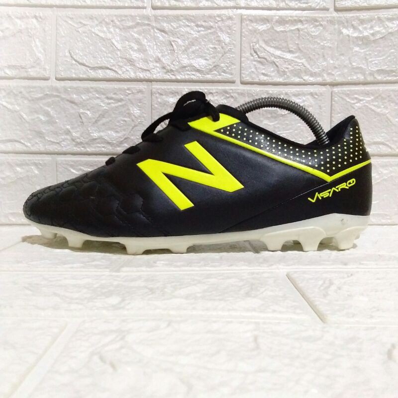 Jual New Balance Visaro Liga Leather AG Football Boots Black Shopee Indonesia