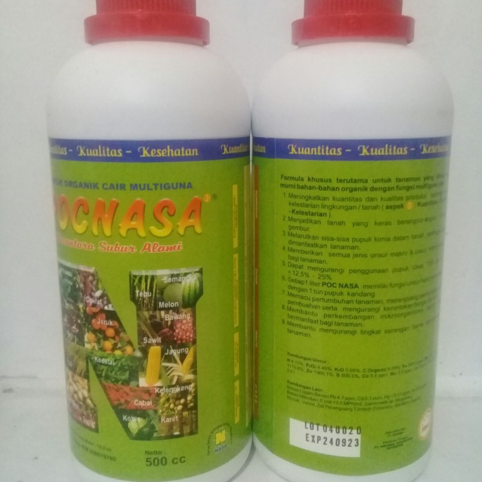 Jual Pupuk Organik Cair POC Nasa 500 Ml | Shopee Indonesia