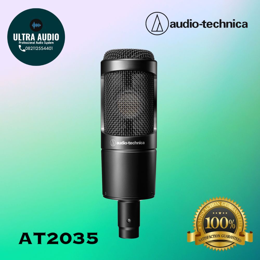 Jual Audio Technica AT2035 / AT-2035 / AT 2035 Microphone ORIGINAL ...