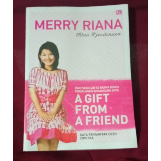 Jual buku/novel merry riana a gift from a friend preloved | Shopee ...