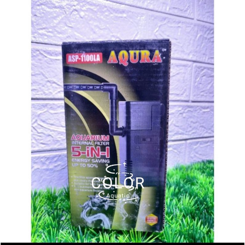 Jual Filter Aquarium Mini AQURA ASP 1100LA Internal filter Shopee