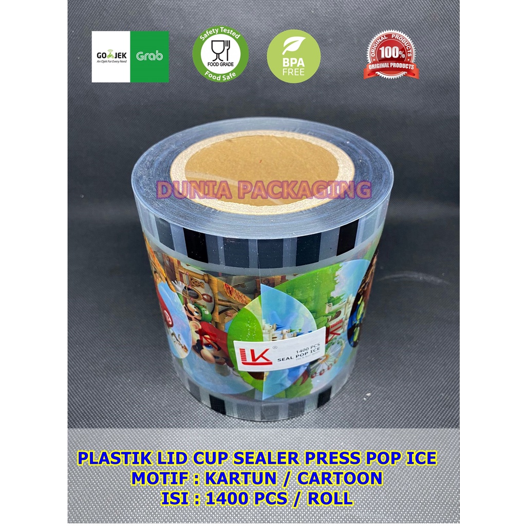 Jual Plastik Lid Cup Sealer Cup Kartun Segel Plastik Animasi Lid Sealer Lk Cup