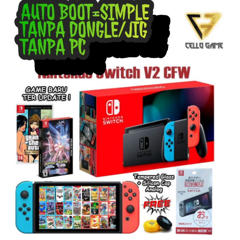 Jual NINTENDO SWITCH CFW HAC001 V2 128GB FULL GAME KOMPLIT Shopee