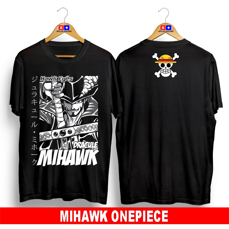 Jual Kaos Distro Anime Onepiece Mihawk Shopee Indonesia 2835