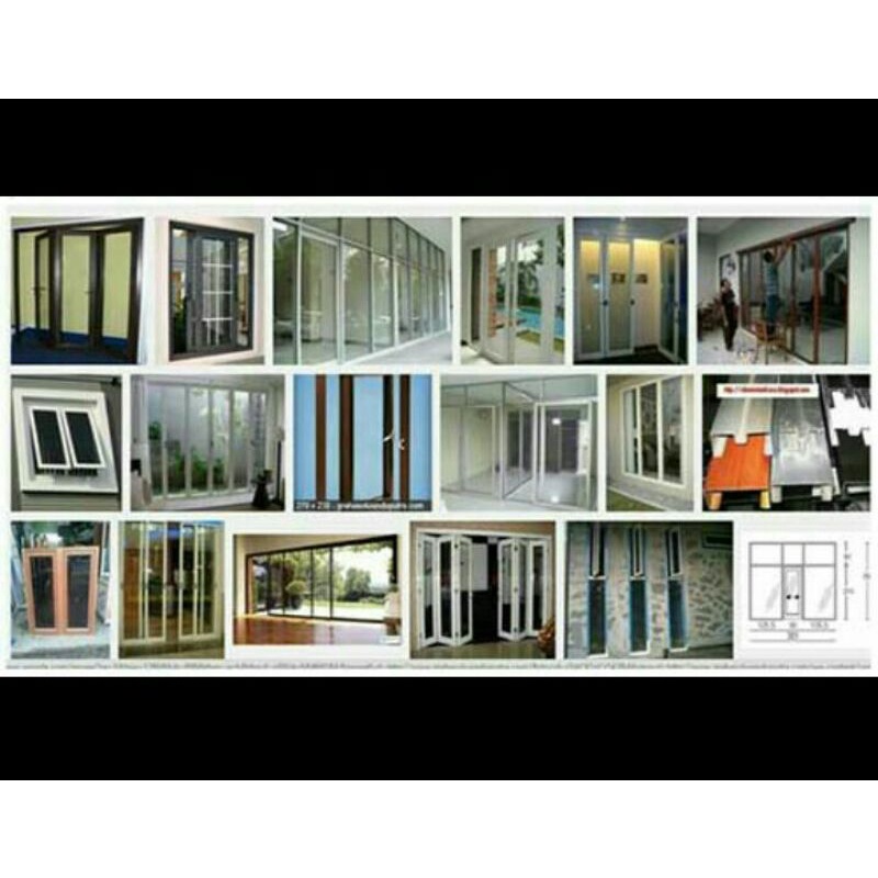 Jual Kusen Aluminium MURAH, utk Jendela / Pintu, CUSTOM Berbagai model ...