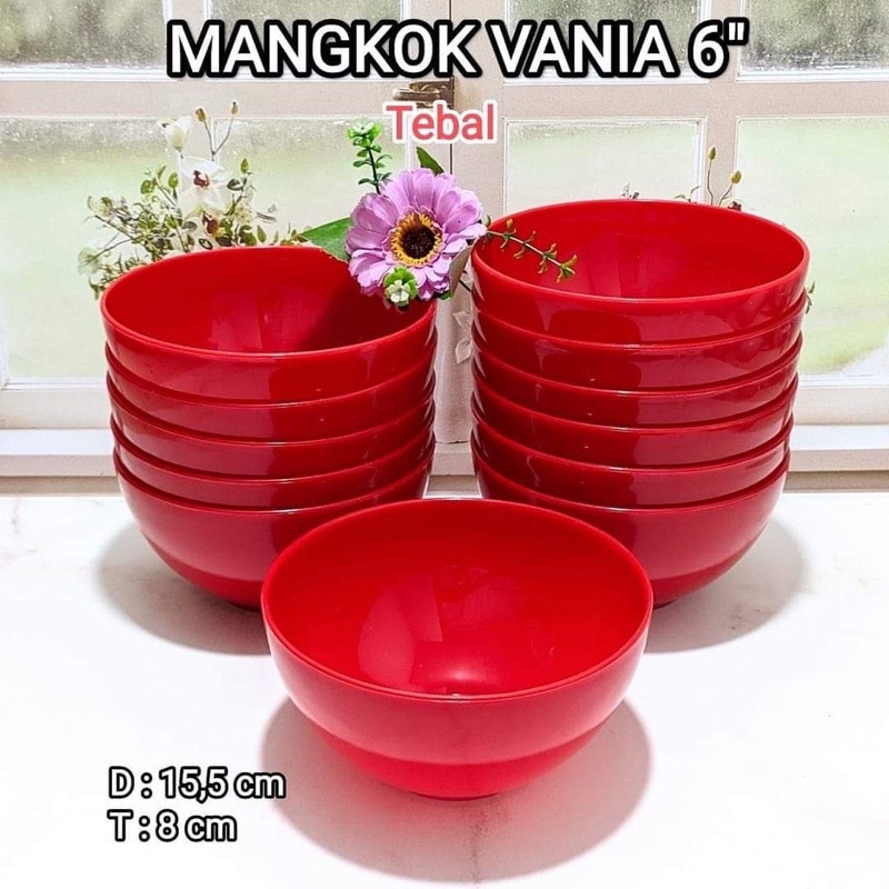 Jual Mangkok Vania Kencana Mangkok Plastik Mangkok Bakso Isi 6pcs