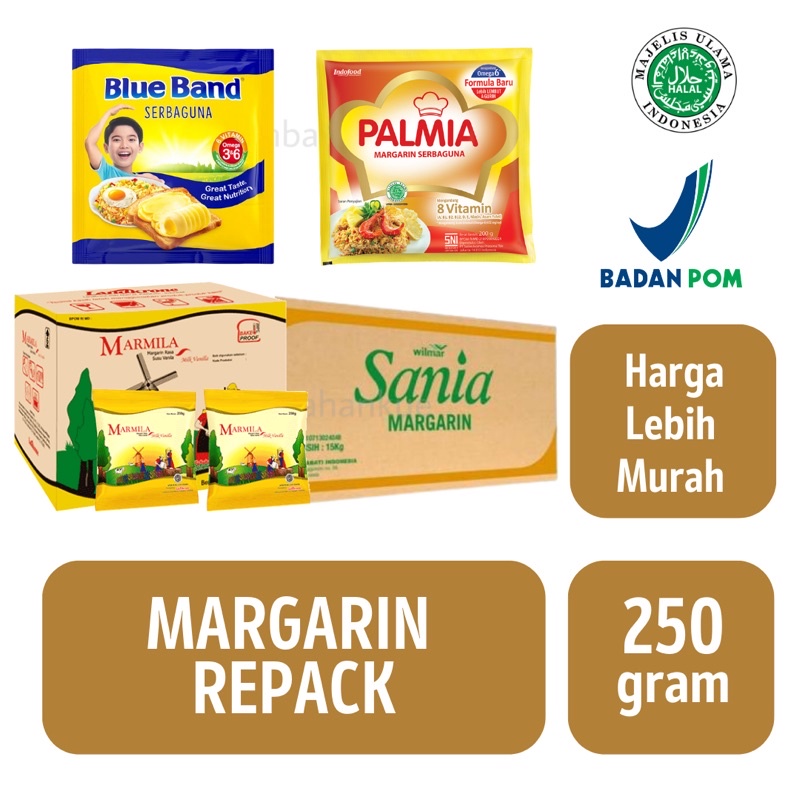 Jual Blueband Palmbom Amanda Margarin Kemasan Repack Loslosan