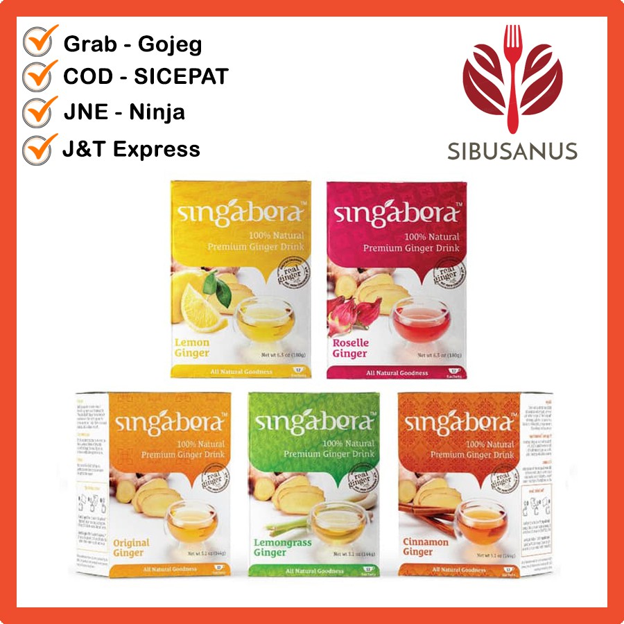 Jual Singabera Premium Ginger Drink Minuman Jahe Instan Lemongrass Cinnamon Shopee Indonesia 9863