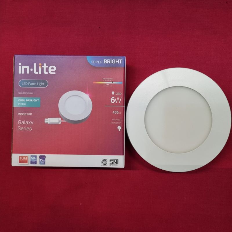 Jual INSS628R Lampu DownLite/Light Panel OB/OutBow Led 6w Inlite