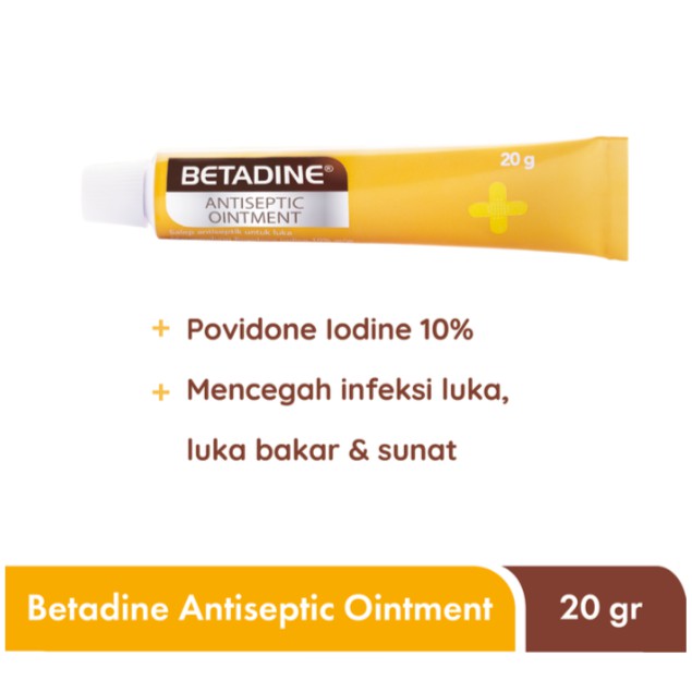 Jual Betadine Ointment 20 GR Salap Antiseptik untuk Segala Luka