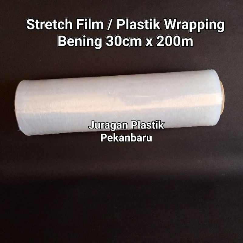 Jual ( 30cm x 200m ) Stretch Film / Plastik Wrapping Bening 30 cm ...
